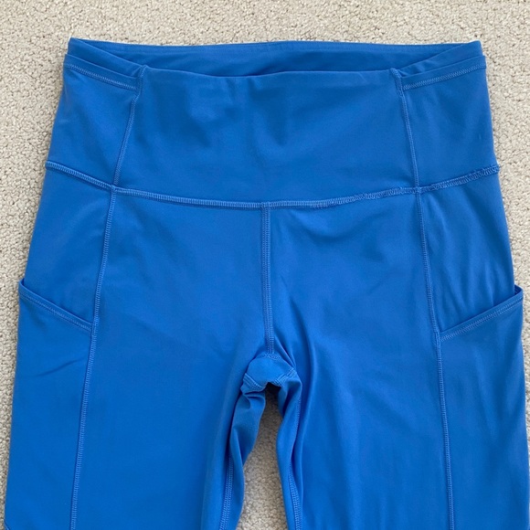Lululemon Blue High Waisted Fast and Free Leggings - Picture 2 of 12